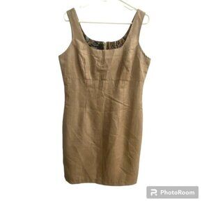 Vintage Alyn Paige Brown Bodycon Mini‎ Dress Women's 12